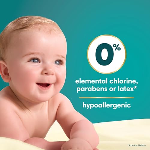 PAMPERS SWADDLERS DIAPERS, SIZE 1 (8-14 LBS), 32 COUNT, ABSORBENT, KEEPS BABY DRY AND COMFORTABLE, SKIN SAFE DISPOSABLE BABY DIAPER (PACKAGING MAY VARY)