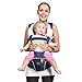 Bebamour Baby Carrier Front and Back Carry Baby Newborns to Toddler Baby Hip Carrier 6 in 1,3 Pieces Teething Pads, Blue