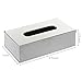 MyGift Modern Chrome Stainless Steel Tissue Box Cover with Easy Refillable Hinged Lid, Bathroom Facial Tissue Paper Holder