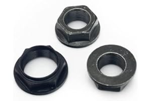 TUNTROL 3 Clutch Flange Nuts for Yamaha UTV ATV Grizzly 550 660 700 Rhino Kodiak, for Menards YS500, YS700 and Massimo 500, 700