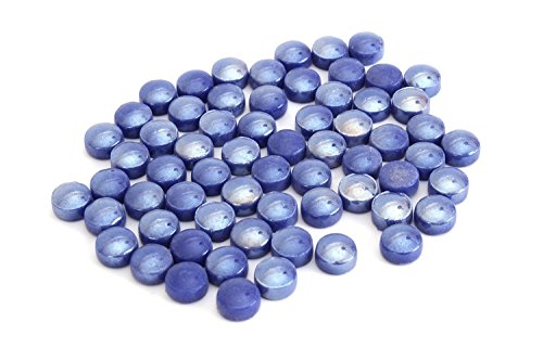 image for Milltown Merchants 12mm (Approx. 1/2 Inch) Iridescent Blue Round Mosai