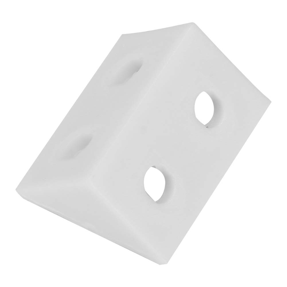 Plastic Corner Brackets Join Blocks Plastic Corner Braces Plastic White 50Pcs Plastic Right Angle Corner Gusset Brace Angle Brackets Code Furniture