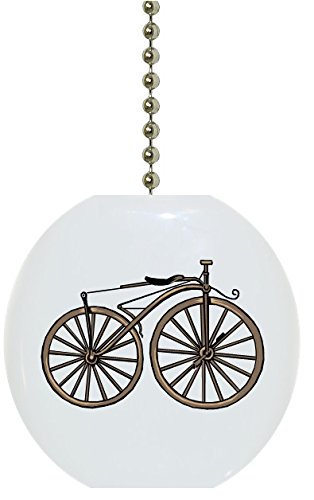 Vintage Bicycle Solid Ceramic Fan Pull