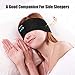 Bluetooth Sleep Headphones Headband,WU-MINGLU Sleep Mask with Bluetooth Headphones for Side Sleepers, Noise Cancelling Headband for Sleeping Wireless Headphones for Running Best Gifts for Men, Women
