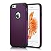 iPhone 6S Case, technext020 Slim Hybrid Dual Layer Silicone Bumper Case Hard Cover for Apple iPhone 6 and iPhone 6S Purple