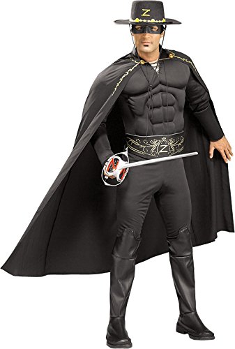 Rubie's Costume Co Men's Deluxe Muscle Chest Zorro Costume