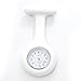 LinTimes White Unisex Nurses Lapel Watch Silicone