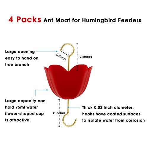 GESAIL Ant Moat for Hummingbird Feeders, Large Capacity Protect Nectar