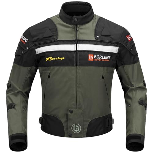 BORLENI Motorradjacke, CE-konforme Protektoren, Herbst/Winter, D020