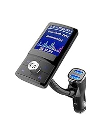 vonetone V4.2 Bluetooth Transmisor FM con una tecla para coche, adaptador de radio de coche estéreo inalámbrico kit de coche, soporte AUX de salida TF Card USB Flash Drive, llamadas manos libres