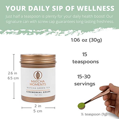 Matcha Green Tea Powder Ceremonial Grade Japanese Tea Boosts Immune System Detox & Energy