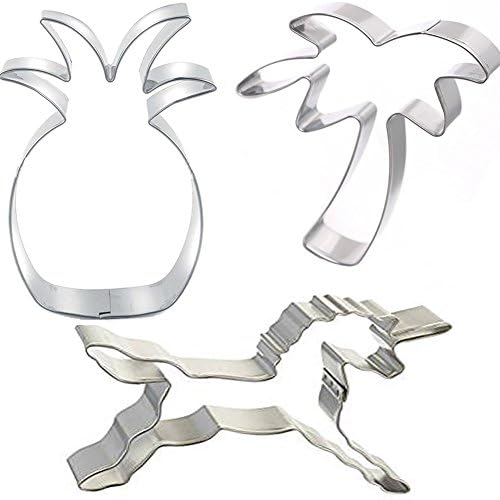 Cookie Cutter Set Summer Cookie Cutters-Palm Tree,Pineapple and Unicorn