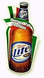 Miller Brewing Company Miller Lite Destapa Tus Sentidos Metal Tacker Sign