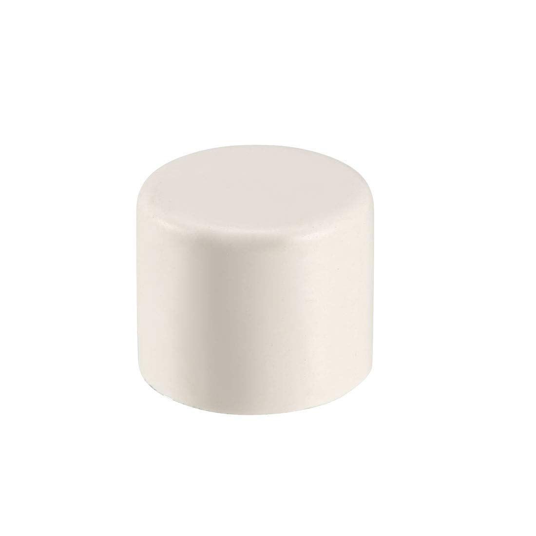 sourcing map 20mm PVC Pipe Cap Fitting, Slip End Caps DWV(Drain Waste Vent) White 6Pcs