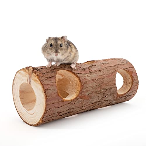 Niteangel Natural Wooden Hamster Tunnel