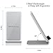 Qi Wireless Charger,Guanchi Aluminum Fast Wireless Charging Pad Stand (NO AC Adapter) for Galaxy Note 8 S8 S8 Plus S7 Edge S7 S6 Edge Plus Note 5, Standard Charge for iPhone X iPhone 8 8 Plus-Silver