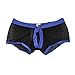 Zacoo Men Stretch Boxer Brief Size M Color Blue Black