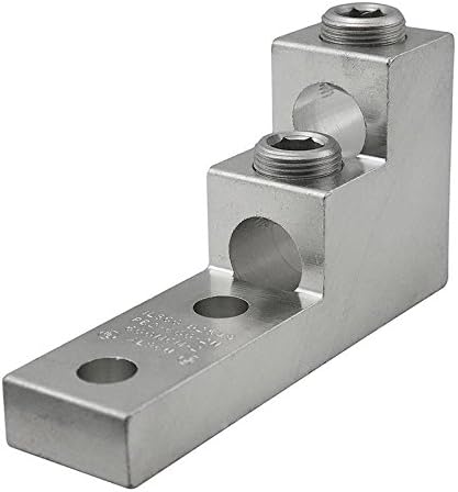 ILSCOPB2-600-2N Electro Tin Plated Aluminum Alloy 2-Port PB Dual Rated Panelboard Lug 600 KCMIL-2 AWG 1/2 Inch ClearChoice