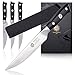 Kessaku Steak Knife 4 Pack Set - Dynasty Series - German HC Steel, G10 Full Tang Handle, 4.5-Inch