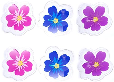 Food Serving (6 ct Plastic Luau Hibiscus Tray)