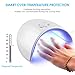 36W UV Light Nail Lamp, Portable 12 LED Nail Curing Lamp Nail Dryer, Nail Art Tools with 60s/120s Timer Setting for All Manicure Gel Nail Polish, Fingernail & Toenail Gel