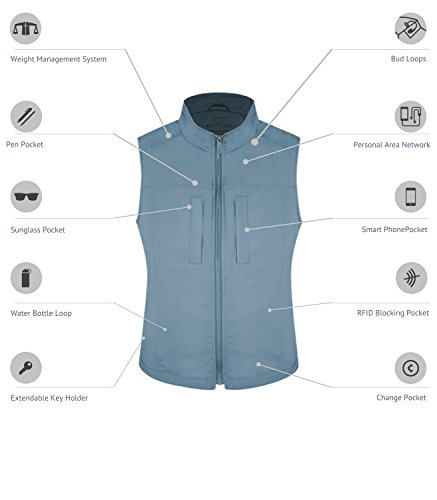 SCOTTeVEST Women's Featherweight Vest - 16 Pockets - Travel Clothing