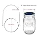 Homeleo 5-Pack Warm White Solar Mason Jar Lid Insert w/ Stainless Steel Hangers, Solar Powered LED Mason Jars Light Up Lid Set(Jars NOT Included)