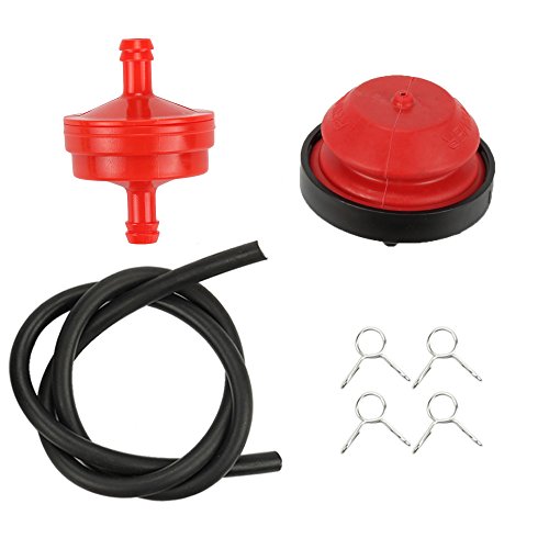 Butom Fuel Filter 570629B 570682 Primer Bulb Pump Fuel Line for Tecumseh 632334A Carburetor HM70 HM80 HMSK80 HMSK90 HMSK100 HMSK105 HMSK110 AV520 Snowthrower