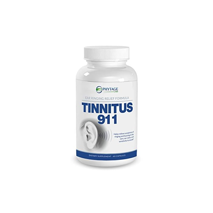 Tinnitus 911, Tinnitus Relief Supplement - Ear Ringing Relief. 60 Capsules