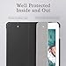 rooCASE iPad 9.7 2018/2017 Case, Optigon Lightweight Slim Shell Trifold Case Stand with Auto Sleep/Wake Function for Apple iPad 9.7 Inch (iPad 5th/6th Gen), Black