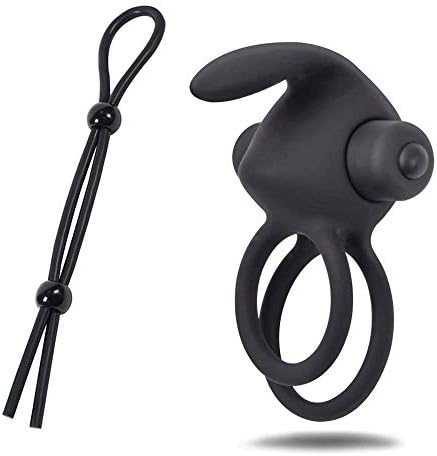 WJkuku Unique Silicone Ring + Adjustable Segments Rope for Man
