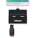 BasAcc Micro USB 2-in-1 OTG/Micro SD Memory Stick Card Reader Flash Drive Adapter Compatible with Samsung Galaxy S6 / S6 Edge S5 S4 S3 S2, Note 4 3 2, Tab S 4 3 2 Tablets HTC LG Sony Motorola Nokia