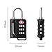 TSA-Approved Lock for Travel/Luggage with Open Alert Indicator, 2 Packs Solid Gym Lock, Easy to Set Combination & Read Dials (After Inspecting, TSA Must Re-Lock Before Moving Airline Master Key)