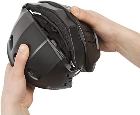 OVERADE Casque Pliable Plixi pour vélo, Trottinette électrique, gyroroue, Skateboard, Roller, VAE - Répond à la Norme CE EN1078, même Protection Qu’Un Casque Classique - Volume divisé par 3