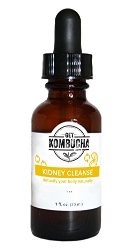 Liquid Kidney Tea Tonic - Cleanse & Detox, Herbs Extracted from Organic Kombucha Concentrate (1-2 Month Supply) 1oz, Money-Back Guarantee (1) (Best Juice For Kidneys)