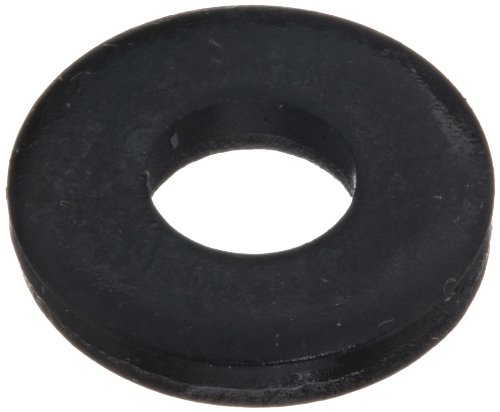 1010 Steel Flat Washer, Black Oxide Finish, 5/16"-3/8" Hole Size, 3/16" ID, 7/16" OD, 5/64" Nominal Thickness, Made in US (Pack of 2)