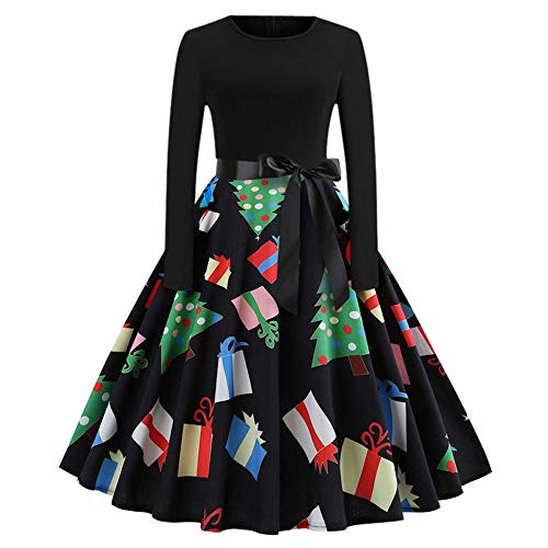 white christmas dresses Retro Stage Vintage Christmas Swing Dress