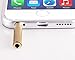 Josi Minea x 2 Pcs 3.5mm Gold Audio Jack Extender Headphone Adapter with Gold Plated 4-Pole Connectors for Apple iPhone 6/6S/6+/5S/5 Samsung Galaxy S7/S6/S5 & Most Smartphones & Tablets [ 2 Pack ]