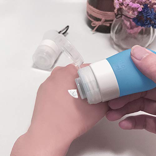Silicone Hand Sanitizer Holder Keychain Small Travel Size Squeeze Bottles Set Mini Empty Containers Carabiner For Shampoo Lotion Liquid Tsa Approved Leak Proof Refillable Dispenser 1 3oz 2pack Pricepulse