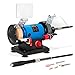 Hiltex 10208 Mini Bench Grinder with Flex Shaft, 150-Watt | 3-Inch Fiber and Grinding Wheels Included