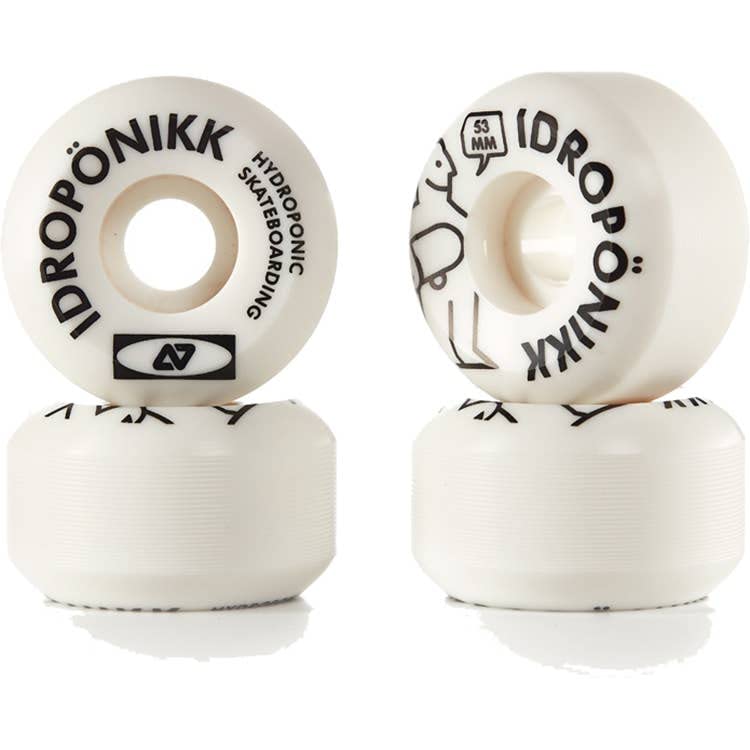Centrano Unisex - Adult Hydroponic Skateboard Wheels, White, 53 mm