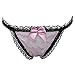 GBSELL Women Sexy Lace Bowknott V-String Briefs Panties Thongs G-String Bikini
