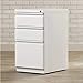 Hirsh Industries 20 in. Mobile Pedestal 3-Drawer Box (White)