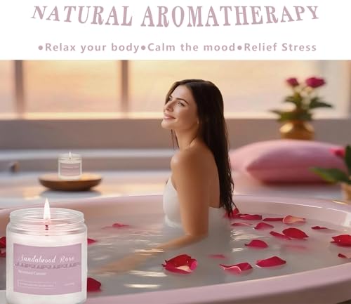 6 Pack Candles for Home Scented Aromatherapy Candles Gifts Set for Women, Lavender Candle, Natural Soy Wax Long Lasting Candle Set Gifts for Birthday, Valentine, Ramadan, Anniversary Present