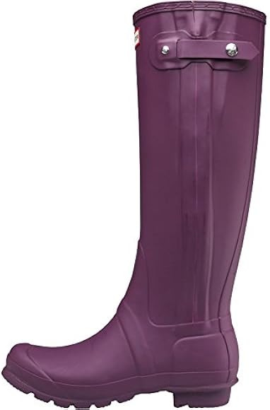 plum hunter boots
