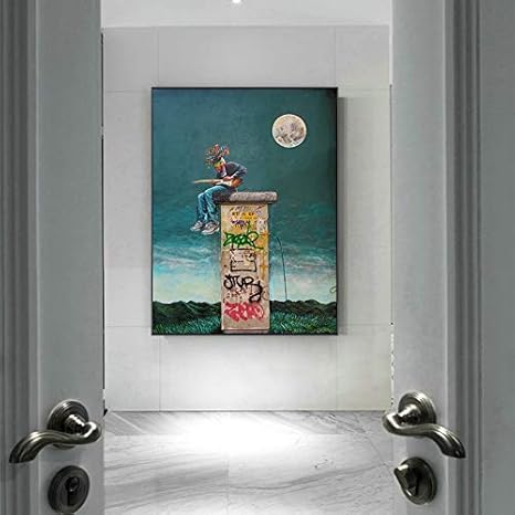 DIY Malen nach Zahlen Moderne Graffiti-Kunst, die elegante