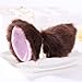 BAOPLAYKIDS Cat Fox Wolf Long Fur Ears Hair Clip Headwear Cosplay Halloween Costume (Brown&Pink)