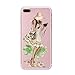 iPhone 7 Plus Case, Axiba Girl Printed Transparent TPU Carring Case Cover for iPhone 7 Plus 5.5 Inch (Style D)