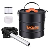 Ash Vacuum, TACKLIFE 800W Ash Vacuum Cleaner Ash VAC Canister 5 Gallon Capacity Bagless Debris/Dust/Ash Collector, Suitable for Fire, Log Burners, Stoves-PVC03A