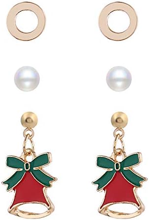 Regali Di Natale Simpatici.Natale Orecchini Di Natale Pupazzo Di Neve Cervo Natale Campana Orecchini Gioielli Accessori Simpatici Regali Di Natale Per Ragazze Amazon It Sport E Tempo Libero